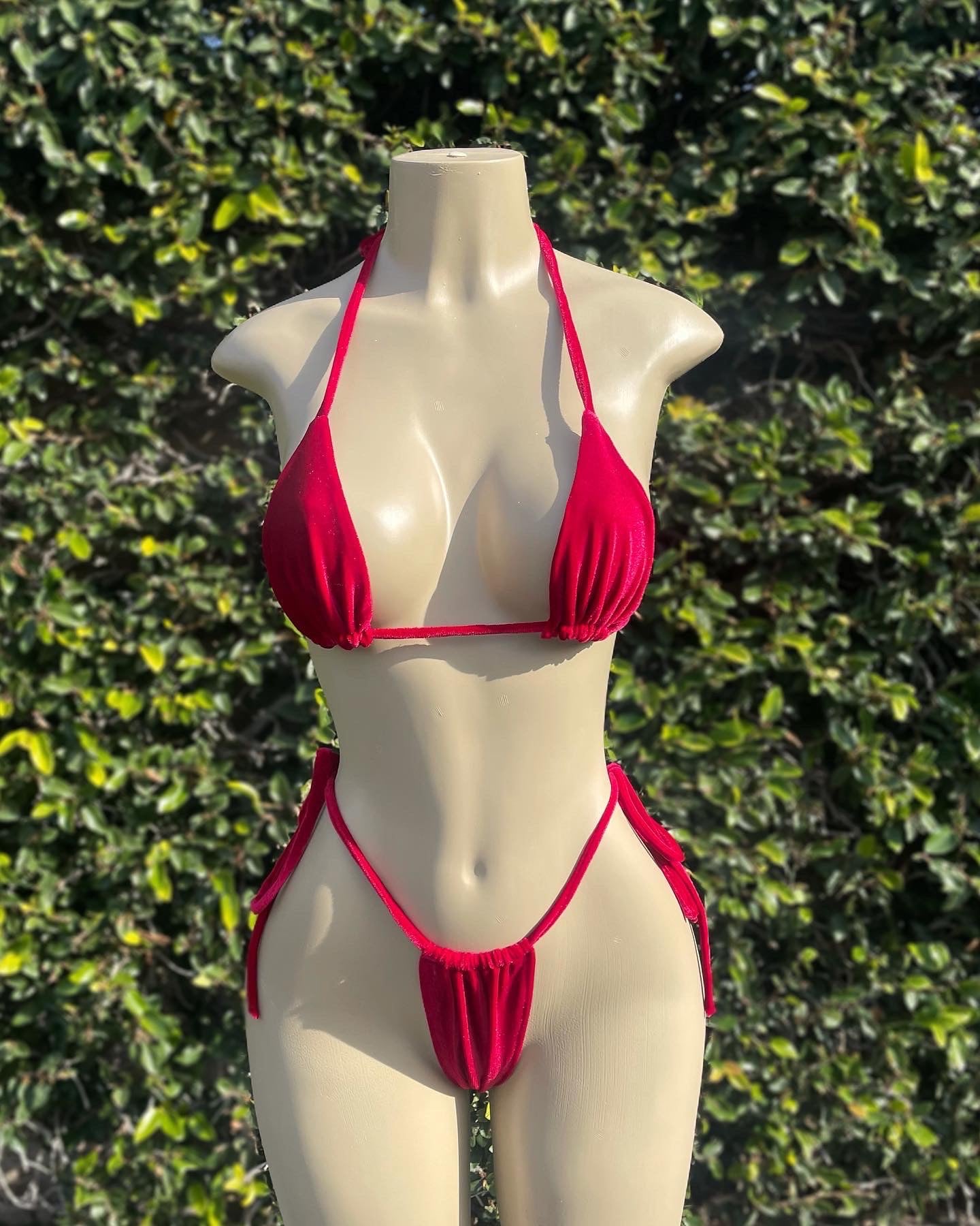 Red romance heart bikini