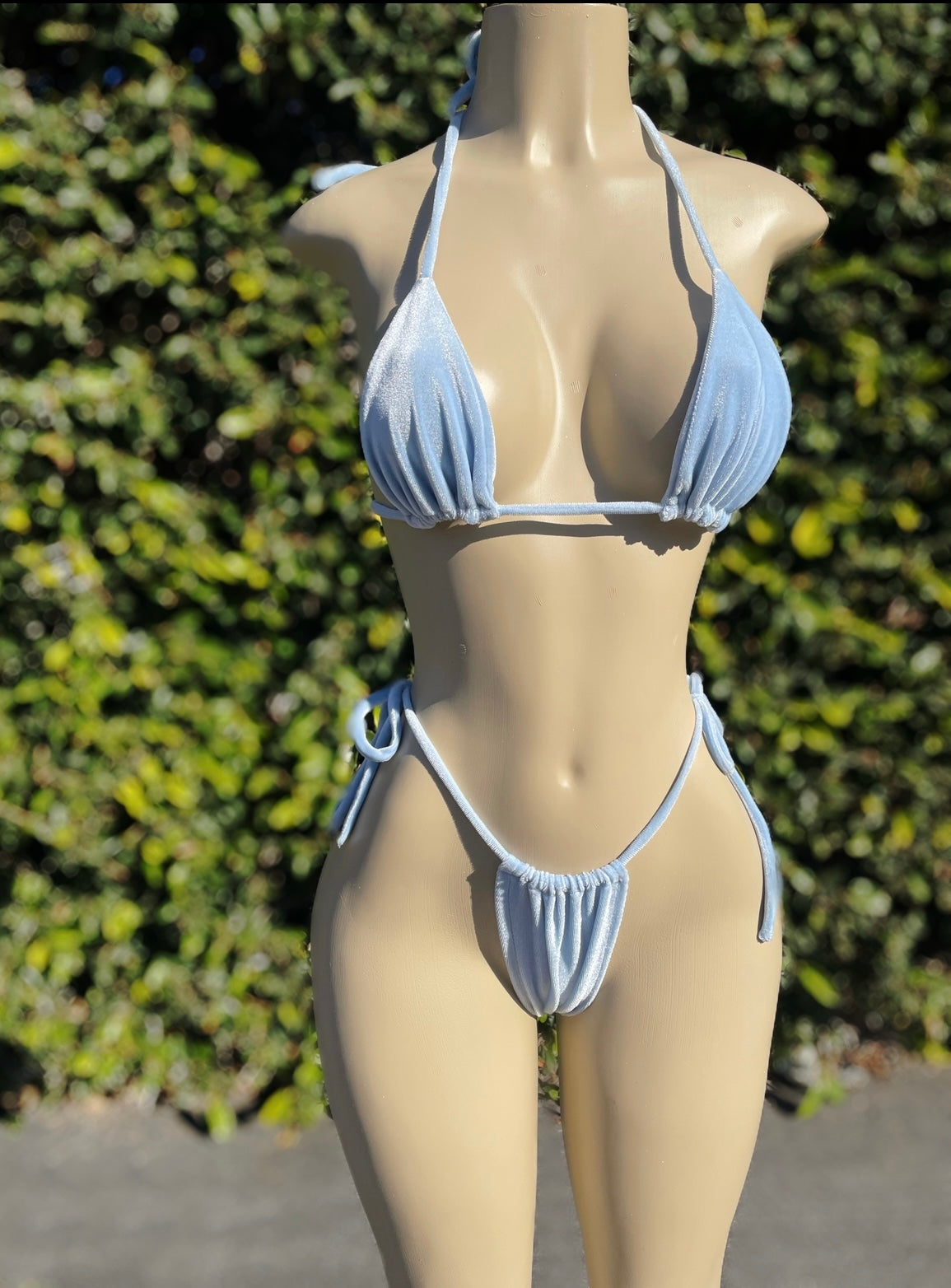Paradise Blue heart bikini