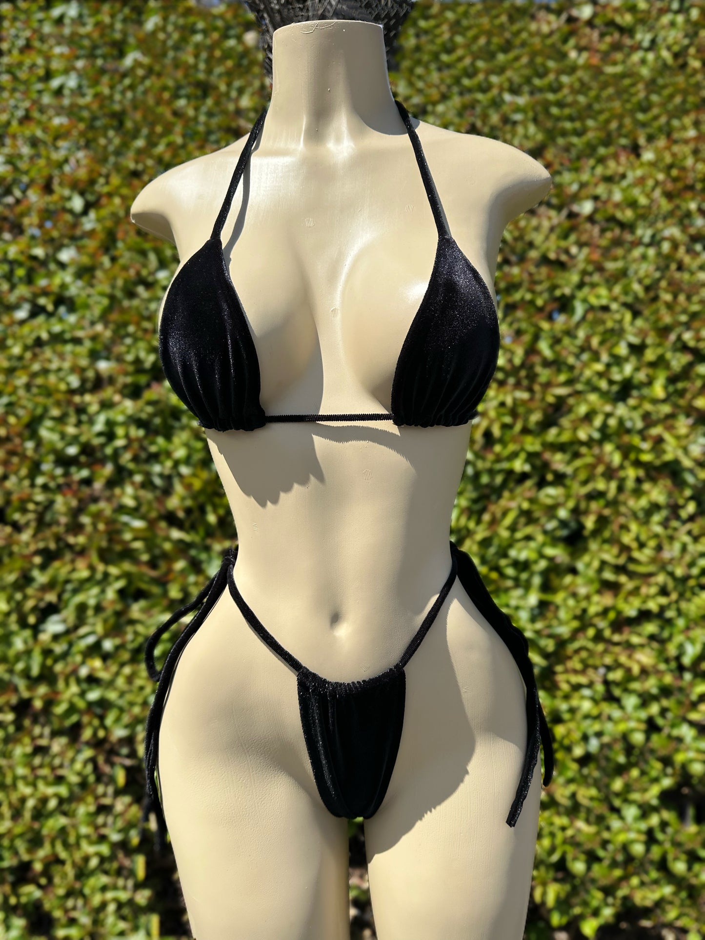 MIDNIGHT HOUR black heart charm bikini