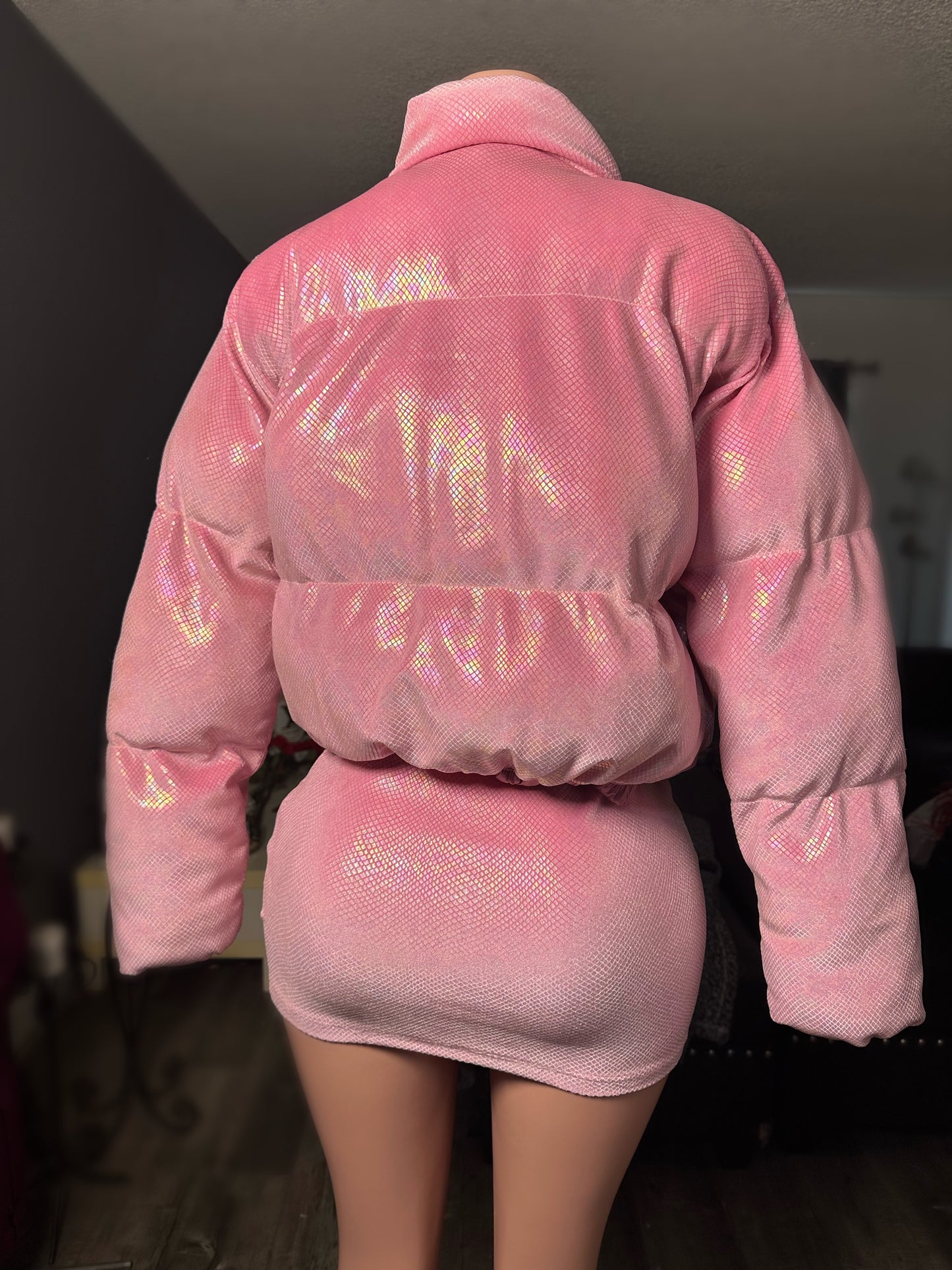 Pink Palace puffer set