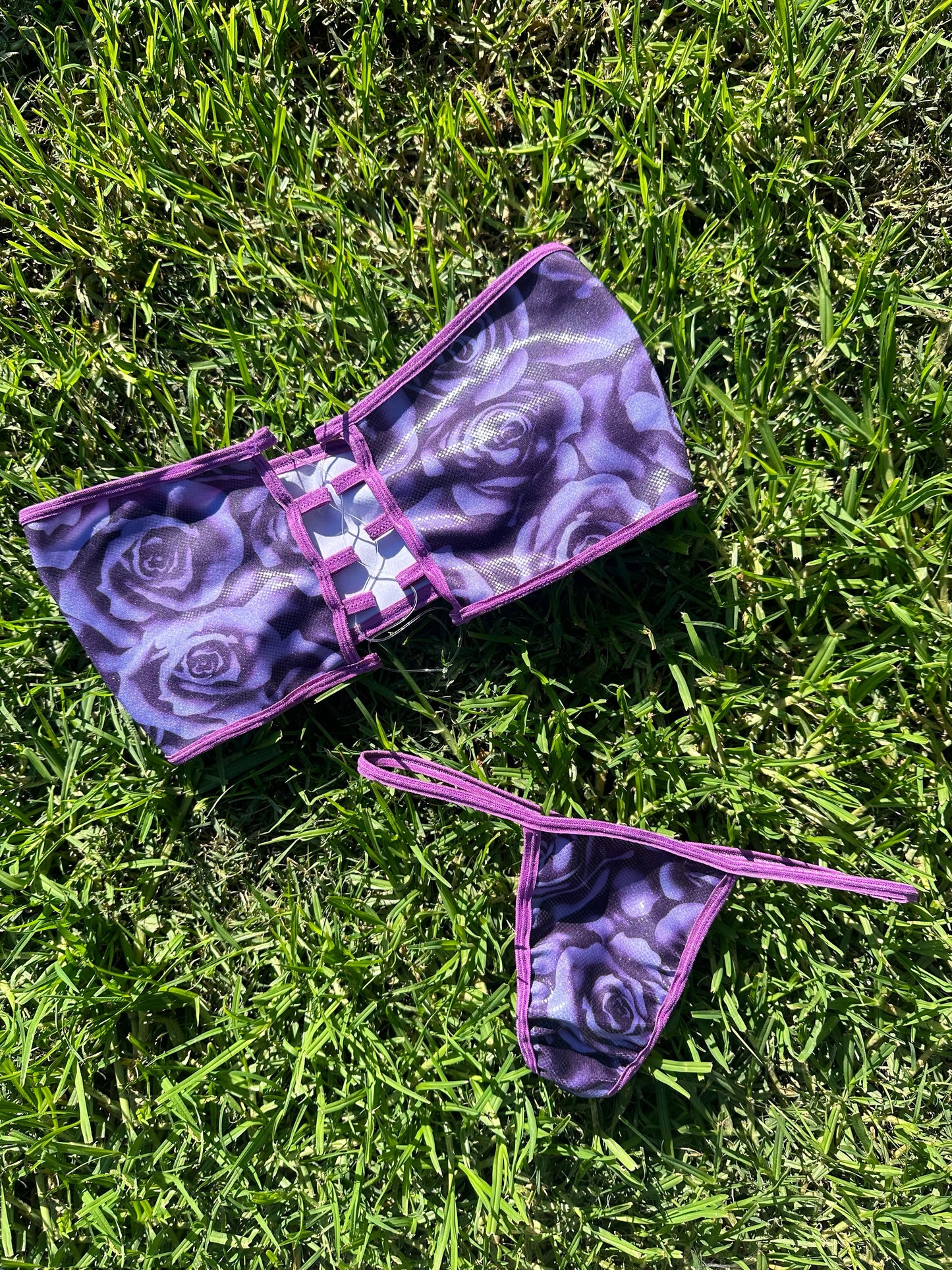 Purple rose set