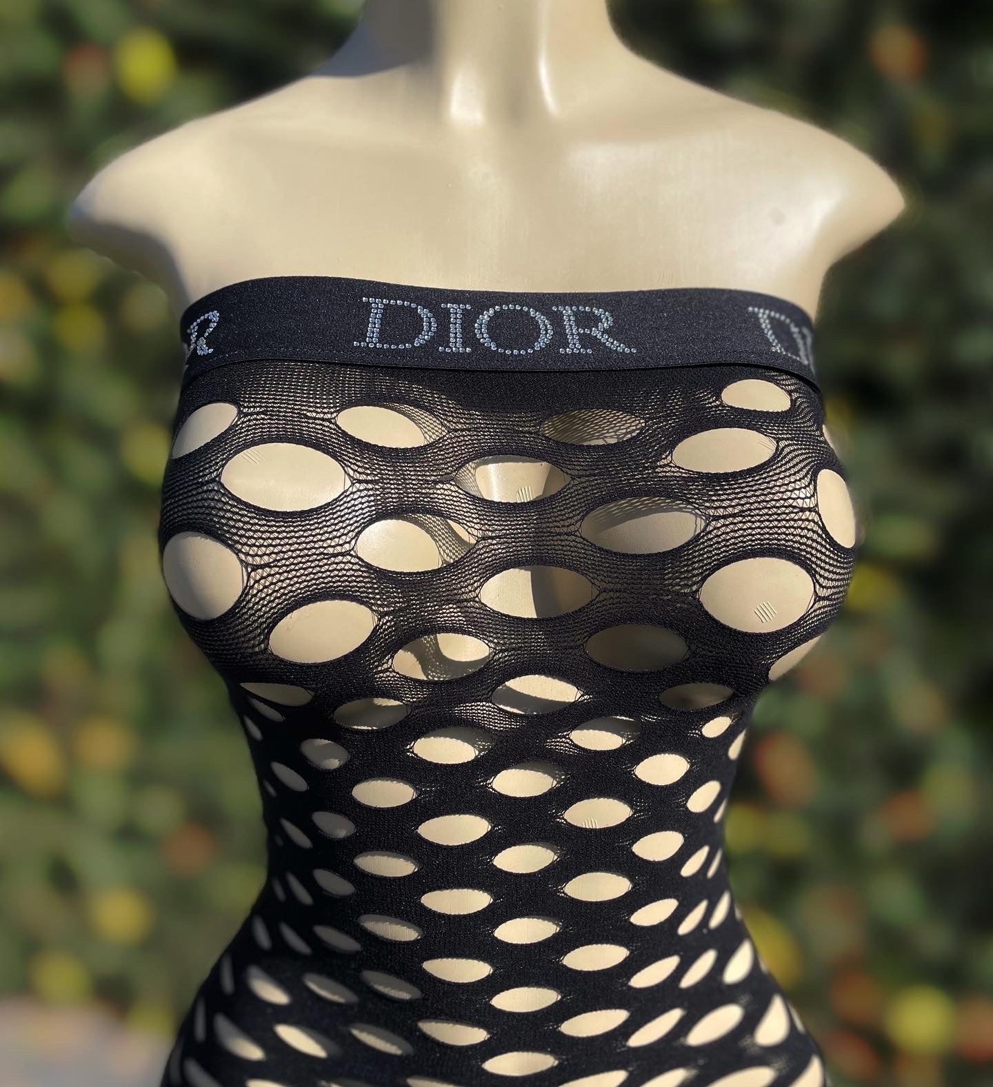 DD fishnet dress