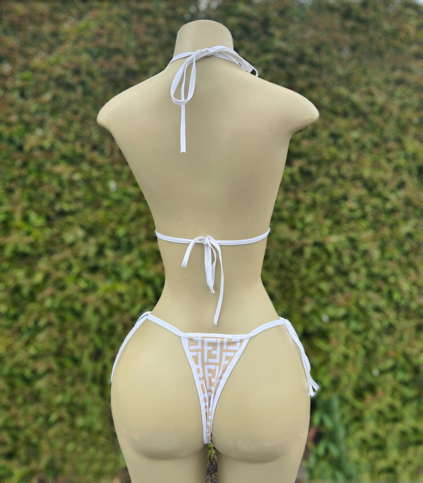 Nude and white fantasy girl bikini