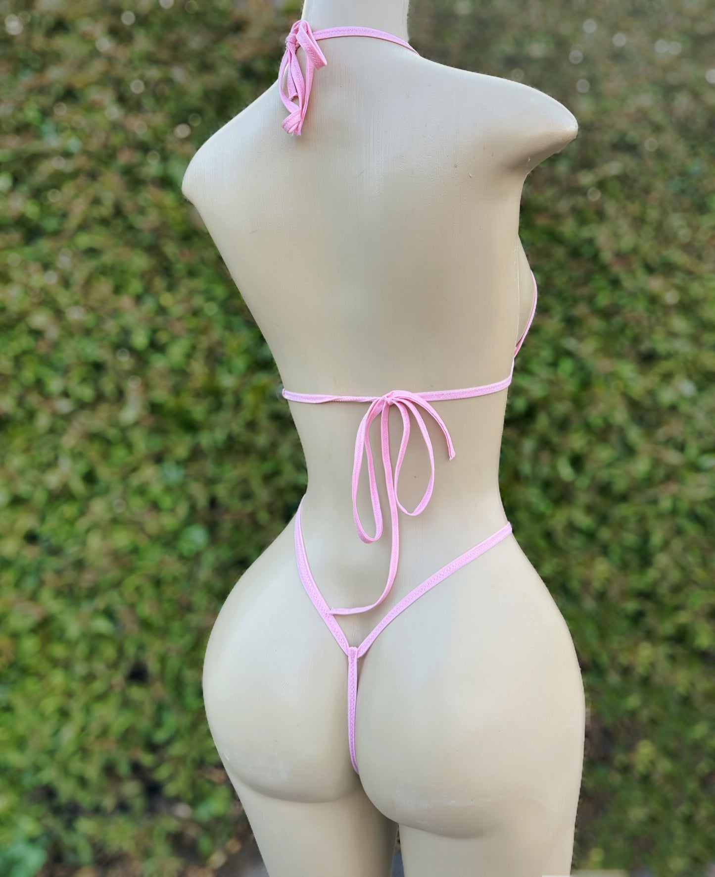 Lover girl thong set with crystals