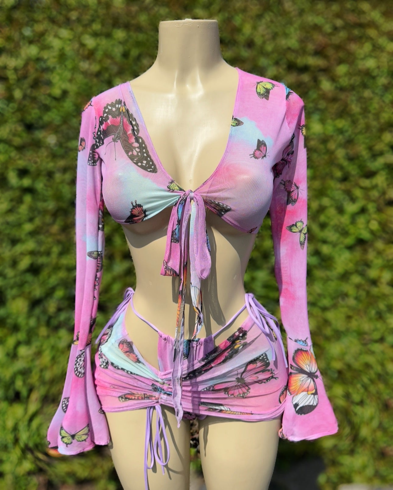 Majestic butterfly three piece set