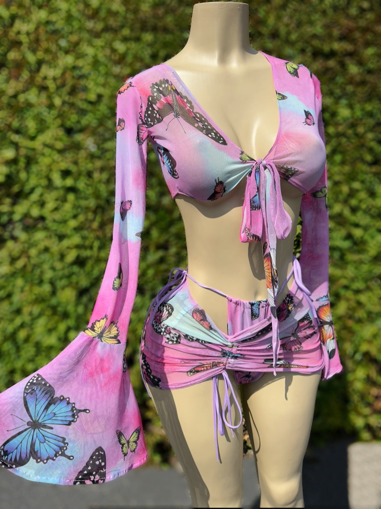 Majestic butterfly three piece set